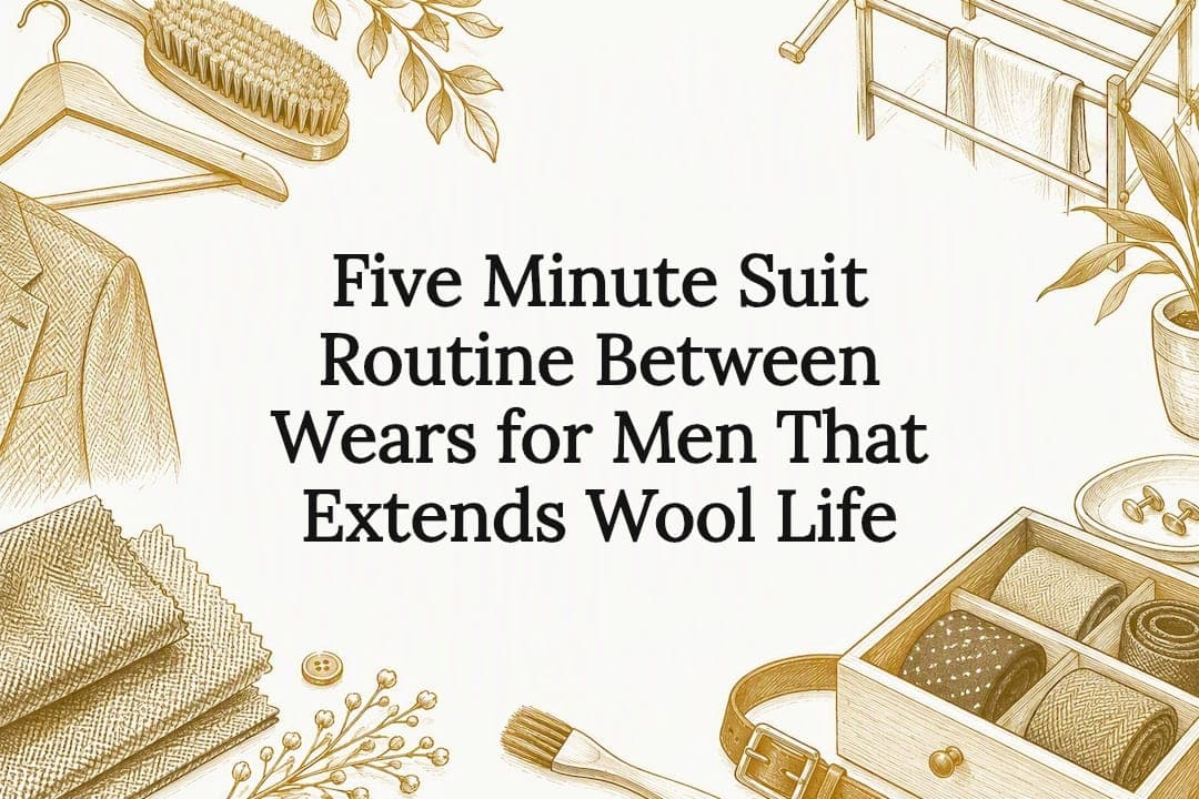 Five Minute Suit Routine Between Wears for Men That Extends Wool Life